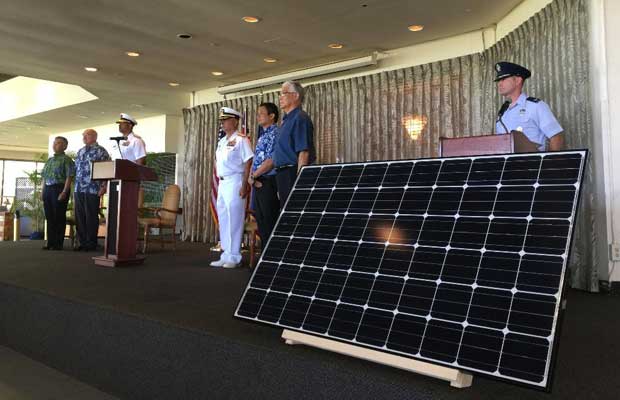夏威夷电力公司与海军将在珍珠港-希卡姆联合基地建造一座20兆瓦的太阳能设施