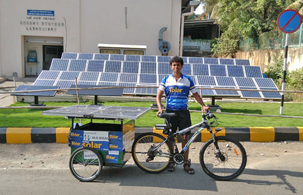 IIT Bombay graduate Sushil Reddy covers 7000+ kms on solar powered electric bicycle