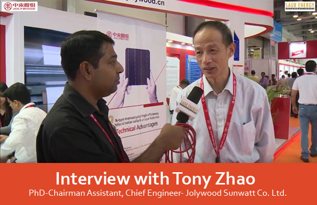 Interview with Tony Zhao, PhD-Chairman Assistant, Chief Engineer- Jolywood Sunwatt Co. Ltd.
