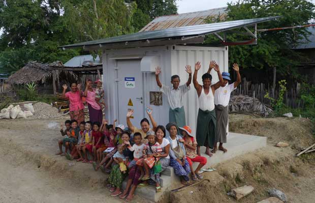 Panasonic Provides “Power Supply Station” to Off-Grid Areas in Myanmar