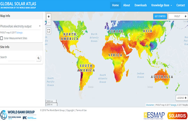 World Bank with ISA launches Global Solar Atlas