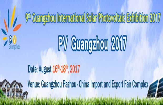 9th Guangzhou International Solar PV exhibition starting from 16th August 2017