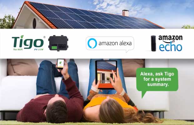 Tigo Now offers Solar PV System Owners With Voice-Controlled Energy Monitoring Through Amazon Alexa