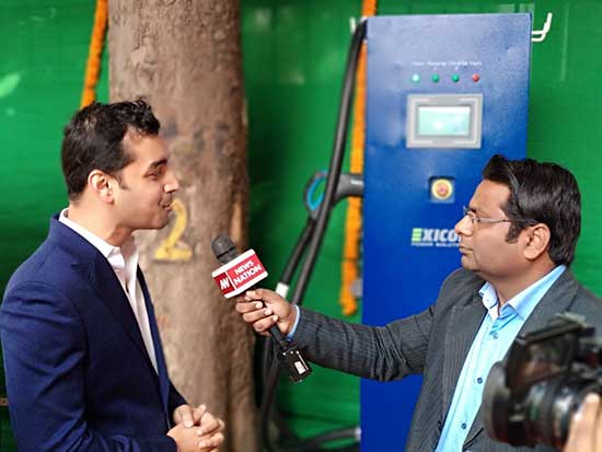 Exicom Installs Electric Vehicle Fast Charger Station at NITI Aayog