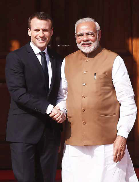 PM Narendra Modi and President of France Francois Hollande