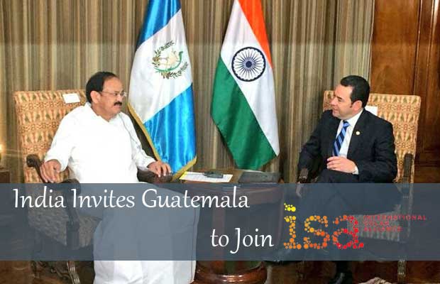 India Invites Guatemala to Join International Solar Alliance