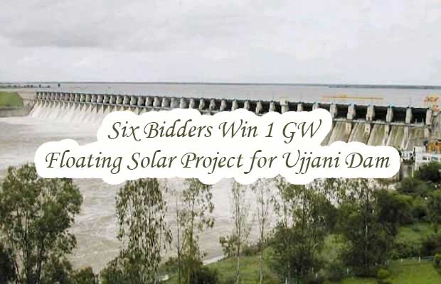 Six Bidders Win 1 GW Floating Solar Project for Ujjani Dam
