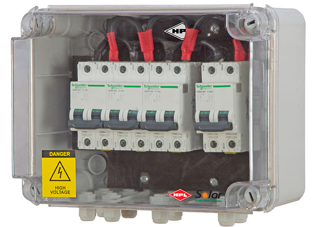 solar array junction box