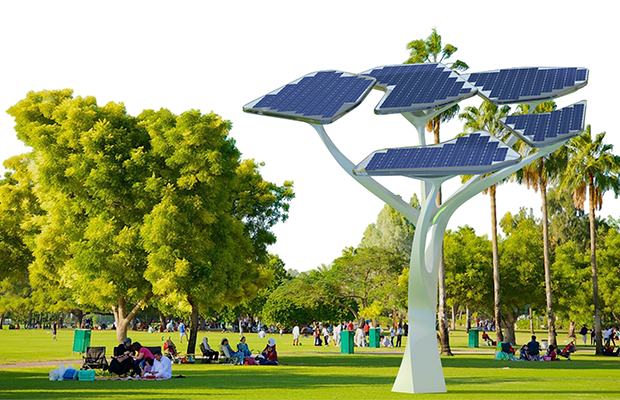 Solar Tree to Charge Phones and Avail Free Wi-Fi in Coimbatore’s VOC Park