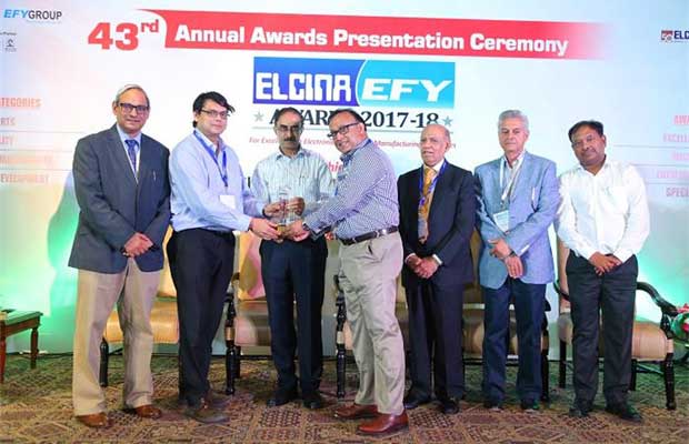 G P Tronics Bags ELCINA-EFY Awards 2018 for the Excellence in Innovation for Solar Products