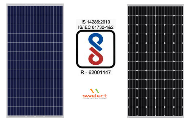 Swelect Gets BIS Certification for Solar PV Modules