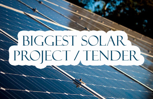 Biggest Solar Project/Tenders for the week