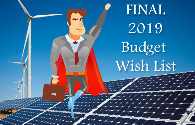 Wish List for The Final 2019 Budget