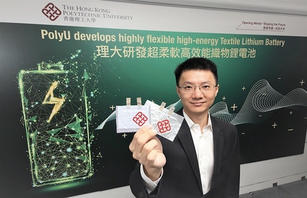 Flexible Lithium Textile Battery Could be a Breakthrough in Wearable Tech