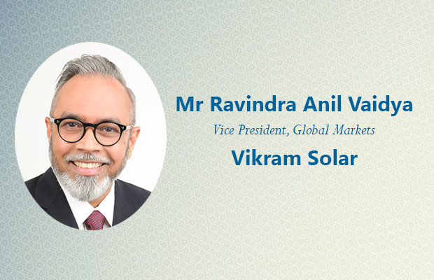 Vikram Solar Inducts Ravindra Anil Vaidya For Global Push