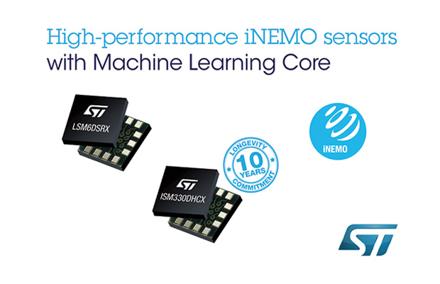 ST’s iNEMO Sensors Offer Machine-Learning Technology for Industrial and Consumer Applications