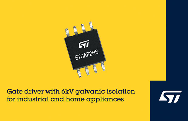 STMicroelectronics Introduces High-Voltage Gate Driver with 6kV Galvanic Isolation