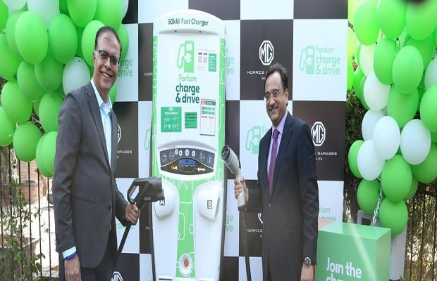MG Motor, Fortum Set up a 50KW Public EV Charger in Pune