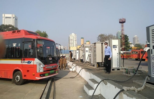 Tata AutoComp delivers 64 DC Fast Chargers for Electric Bus Charging