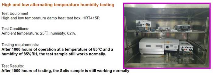 high and low alternating temperature humidity testing