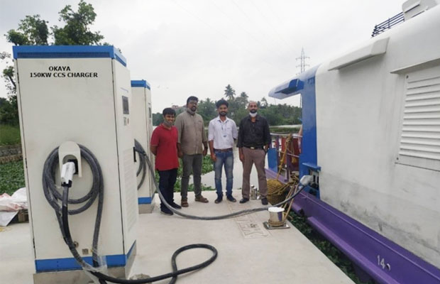 Okaya Completes Installation Of First Super Charger for Kochi Water Metro Project