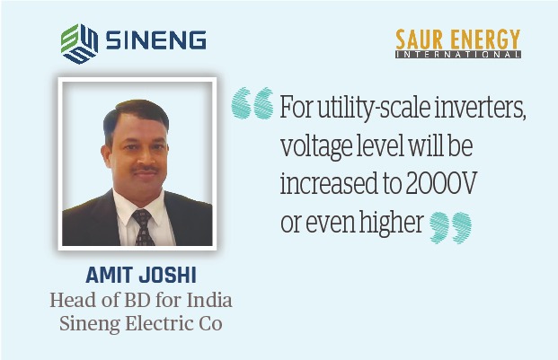 For Utility-Scale Inverters, Voltage Level will be Increased to 2000V or even higher