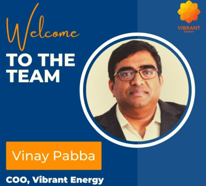 Vibrant Energy Strengthens Top Tier With Vinay Pabba As COO