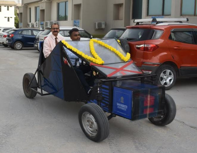 Sanskriti University Students Develop Emission Free Electric Vehicle “Buggy”
