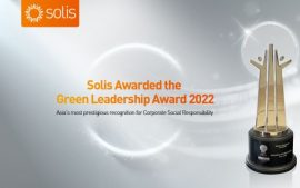 AREA 2022 Award For Solis in Green Leadership Category
