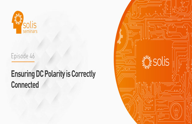ensuring dc polarity is correctly connected
