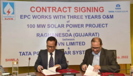 Tata Power Solar Receives LoA For 100 MW Project From SJVN
