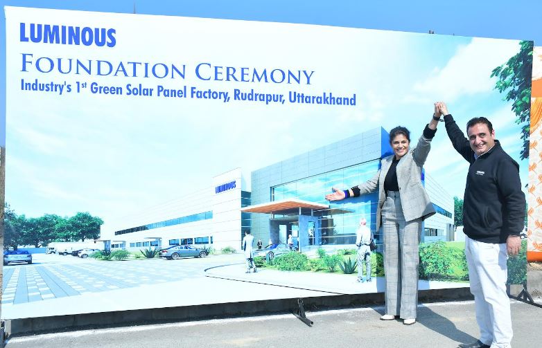 Luminous Announces India’s First Green Solar Panel Manufacturing Facility In Uttarakhand