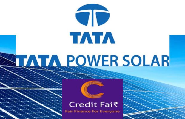 Credit Fair Partners Tata Power Solar for Solar Rooftop Installation Financing Solutions