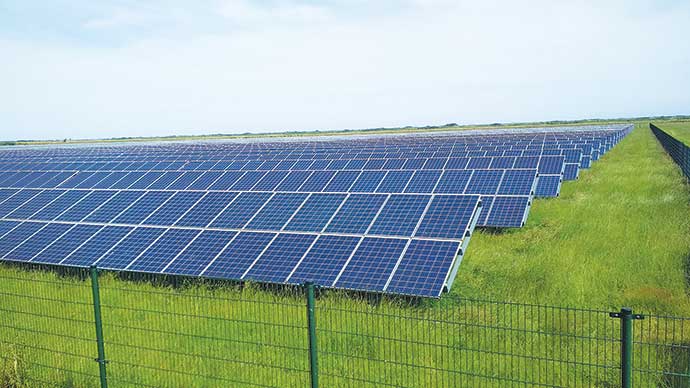 Solar plant in Ameland