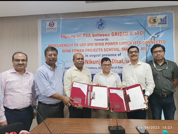 SECI Signs PSA With GRIDCO To Provide 600 MW Of Wind Power To Odisha