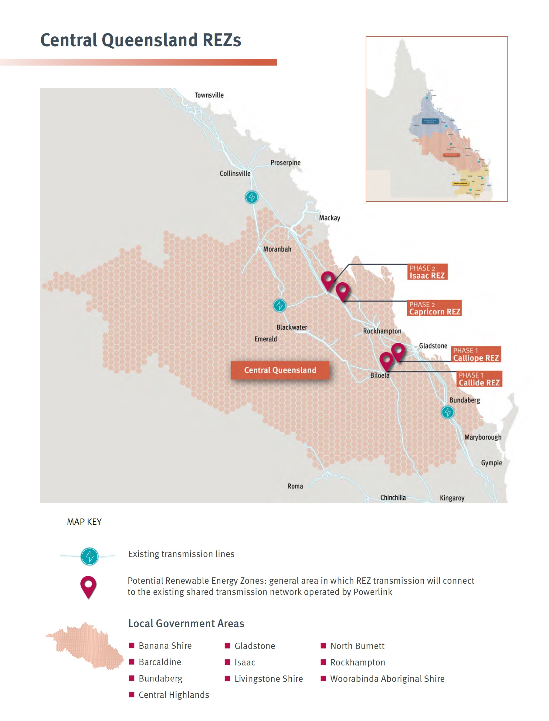 Southern Queensland region. Source: Queensland Renewable Energy Zone Roadmap