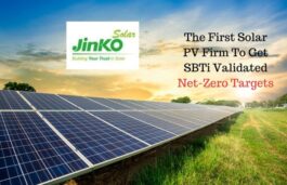 JinkoSolar Becomes The First PV Firm To Get SBTi Validated Net-Zero Targets