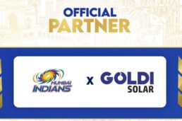 Goldi Solar Announces Partnering With IPL Cricket Team-Mumbai Indians