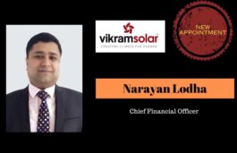 Vikram Solar Appoints Narayan Lodha As Chief Financial Officer