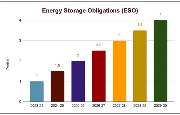 Energy Storage Obligations as issued by the Ministry of Power. 