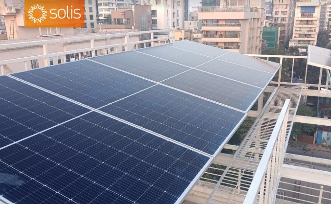 Solar rooftop system at Manoj Kumar residence, Mumbai