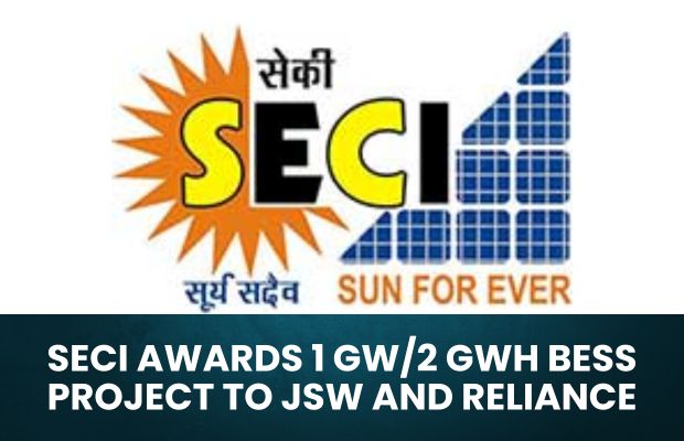 SECI Awards 1 GW/2 GWh BESS Project to JSW And Reliance