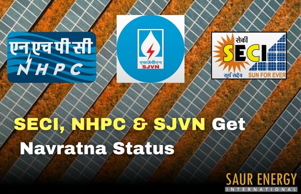 Ministry Of Finance Grants Navratna Status To SECI, NHPC And SJVN