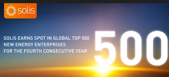 Solis Ranks in 2024’s Global Top 500 New Energy Enterprises