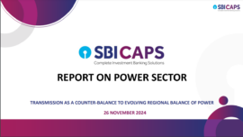 RE Supply Shift Poised To Favor North And South India Over West By 2032: SBI Caps Report