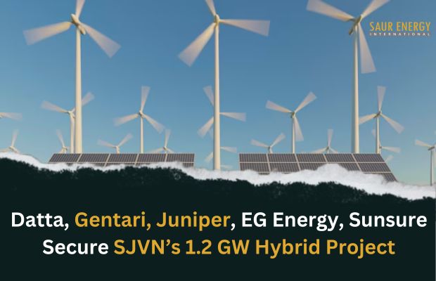 Datta, Gentari, Juniper, EG Energy, Sunsure Secure SJVN’s 1.2 GW Hybrid Project