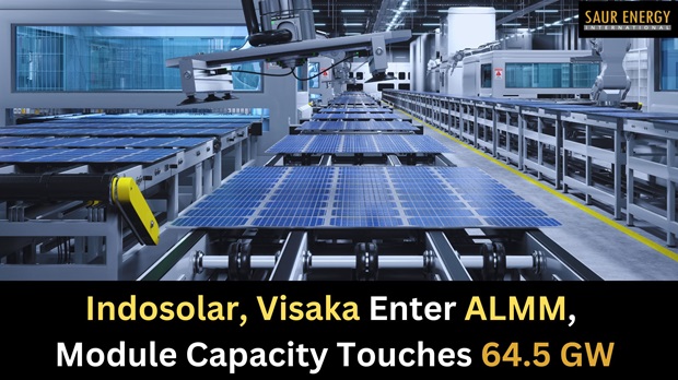 Indosolar, Visaka Enter ALMM, Module Capacity Touches 64.5 GW