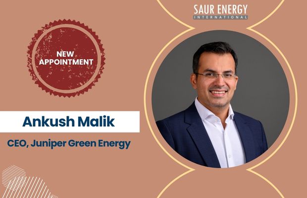 Juniper Green Energy Appoints Ankush Malik As Its New CEO