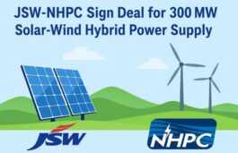 JSW Energy Signs PPA with NHPC for 300 MW Hybrid RE Project