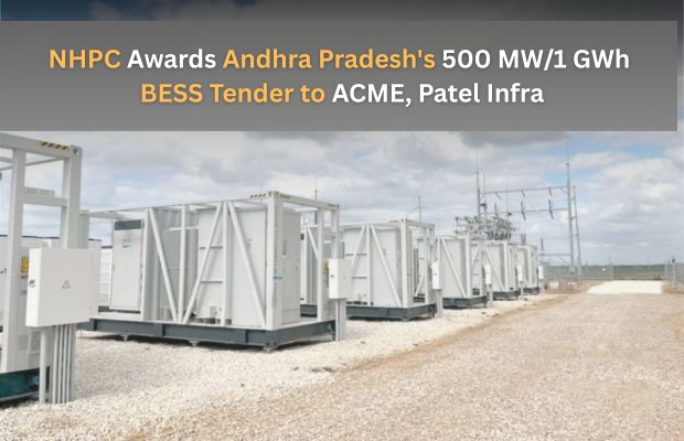 ACME Solar, Patel Infra Bag NHPC’s 1 GWh BESS Tender